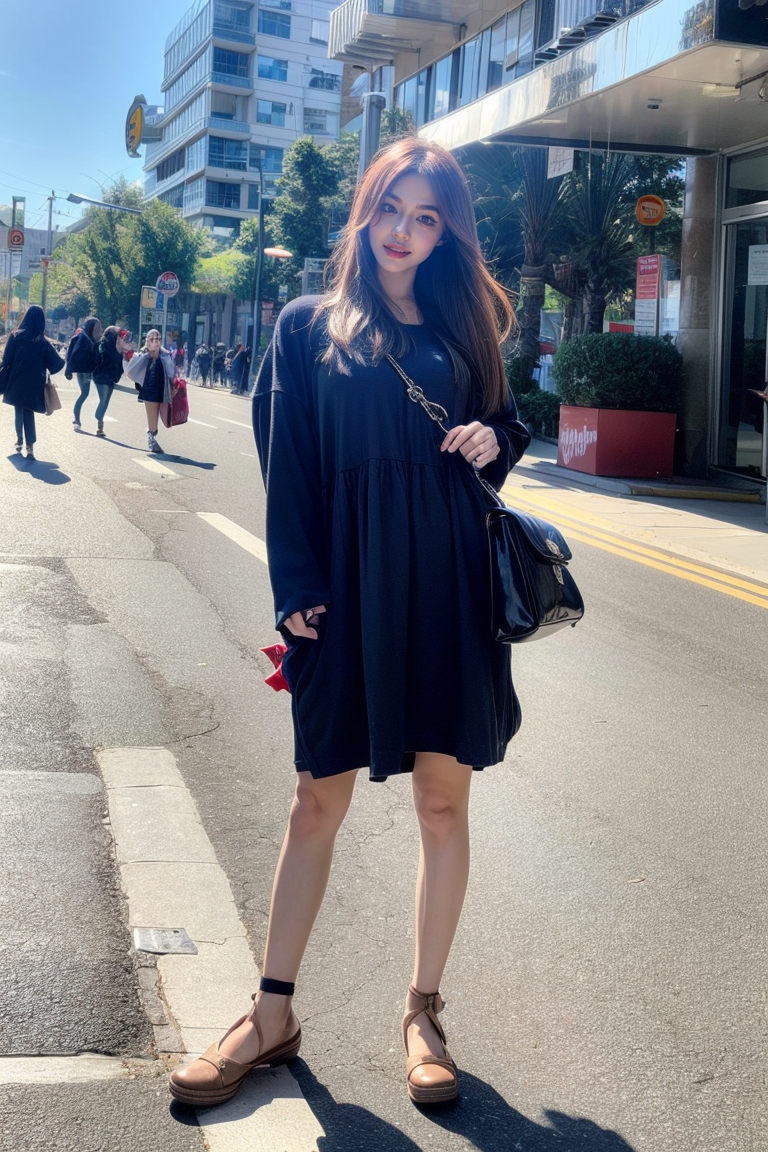 00370-3157426321-1girl, lailai, _lora_lailai_0.9_, full body, looking at viewer, outdoors, middle of street, day, natural lighting, crowd in back.png